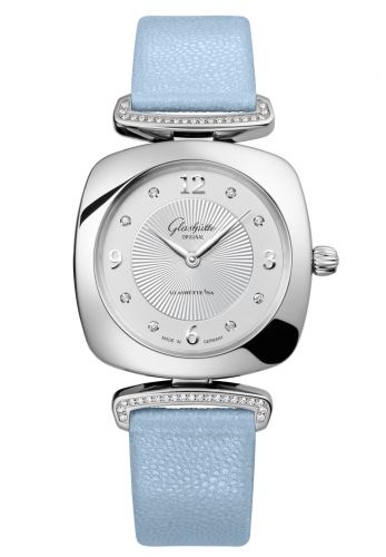 Glashütte Original Pavonina Stainless Steel Diamond Silver Calf