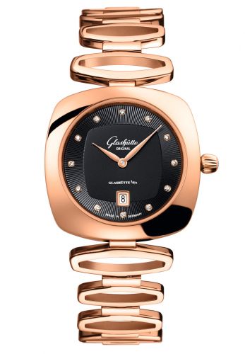 Glashütte Original Pavonina Date Red Gold Black Bracelet