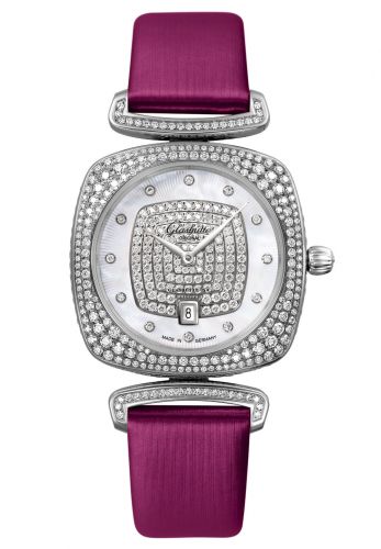 Glashütte Original Pavonina Date White Gold Diamond MOP - Diamond Satin