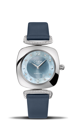 Glashütte Original Pavonina Stainless Steel Diamond Blue MOP Calf