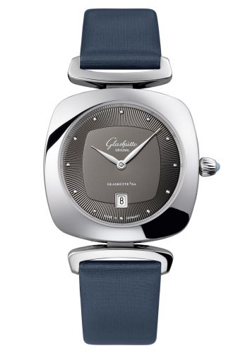 Glashütte Original Pavonina Date Stainless Steel Grey Calf Folding