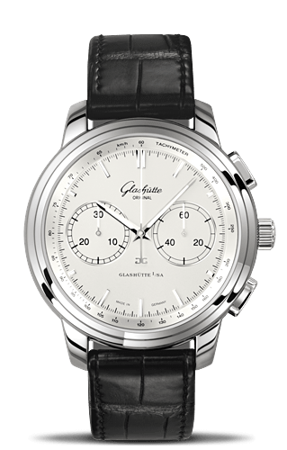 Glashütte Original Senator Chronograph XL Silver