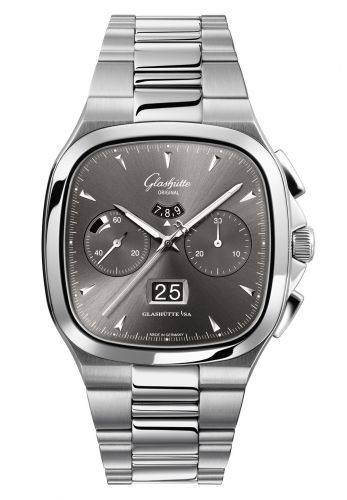 Glashütte Original Seventies Chronograph Panorama Date Ruthenium Bracelet