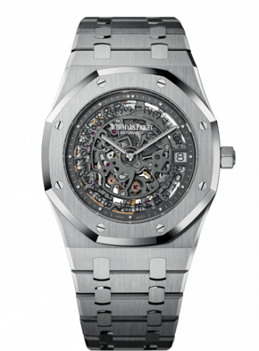 Audemars Piguet Royal Oak Openworked 15203 Extra-Thin 40th Anniversary Platinum