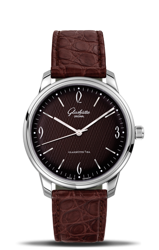 Glashütte Original Sixties Stainless Steel Iconic Brown Alligator