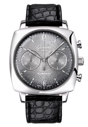 Glashütte Original Sixties Square Chronograph Stainless Steel Rock