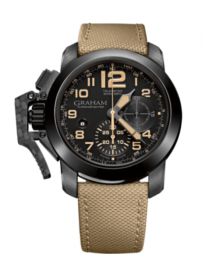 Graham Chronofighter Oversize Black Sahara