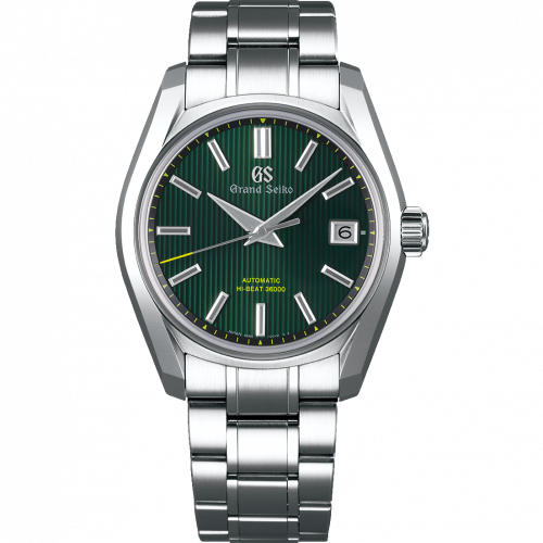 Grand Seiko Automatic Date Stainless Steel Green Bracelet 62GS