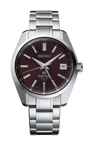 Grand Seiko Automatic Hi Beat 36000 GMT Stainless Steel Red Bracelet Dawn of Mt. Iwate