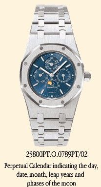Audemars Piguet Royal Oak 25800 Perpetual Calendar Platinum Blue