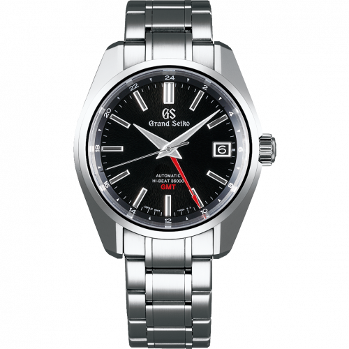 Grand Seiko Automatic Hi Beat 36000 GMT Stainless Steel Black Bracelet