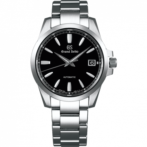 Grand Seiko Automatic Date Stainless Steel Black Bracelet