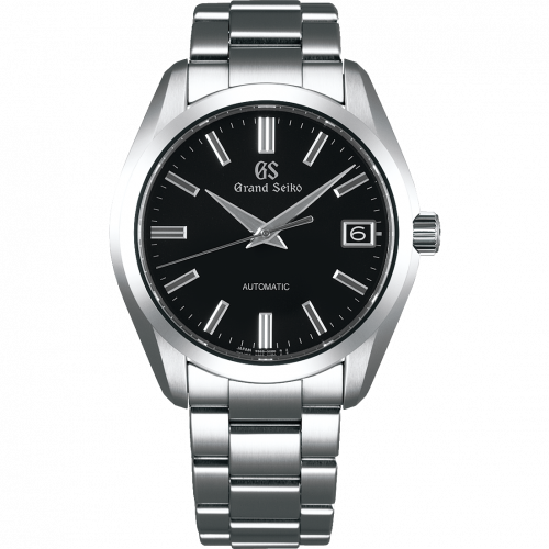 Grand Seiko Automatic Date Stainless Steel Black Bracelet