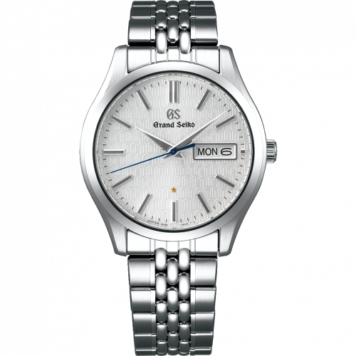 Grand Seiko Quartz Day Date Stainless Steel Silver Caliber 9F 25th Anniversary Limited Edition