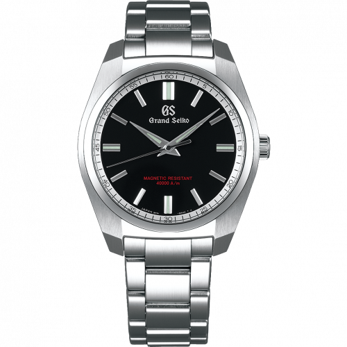 Grand Seiko Quartz Anti-Magnetic Stainless Steel Black Bracelet