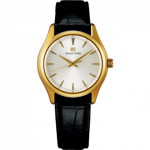 Grand Seiko Quartz Yellow Gold Silver Strap
