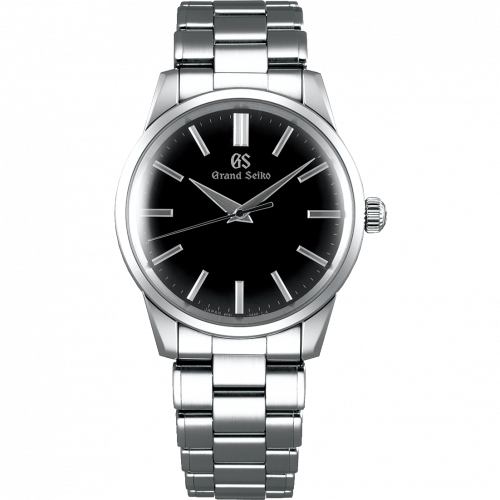Grand Seiko Quartz Stainless Steel Black Bracelet