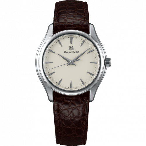 Grand Seiko Quartz Stainless Steel Cream Strap