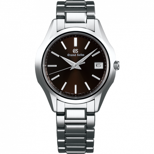 Grand Seiko Quartz Date Stainless Steel Black Bracelet