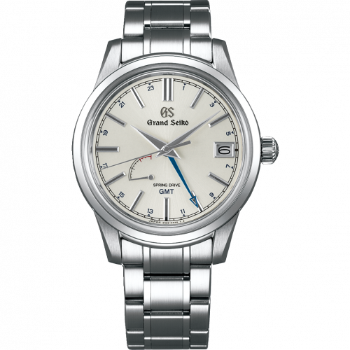 Grand Seiko Spring Drive GMT Stainless Steel Silver Bracelet