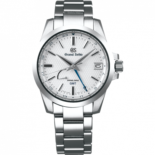 Grand Seiko Spring Drive GMT Stainless Steel White Bracelet