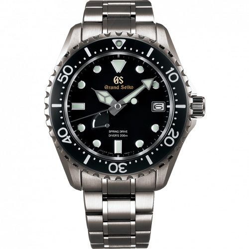 Grand Seiko Spring Drive 200 m Diver's Titanium Black Bracelet
