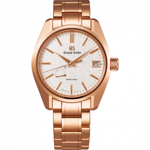 Grand Seiko Spring Drive Pink Gold White Bracelet
