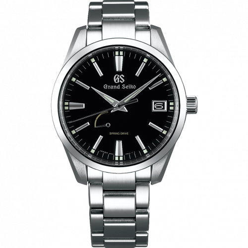 Grand Seiko Spring Drive Stainless Steel Black Bracelet