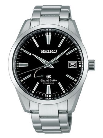 Grand Seiko Spring Drive Stainless Steel Black Bracelet