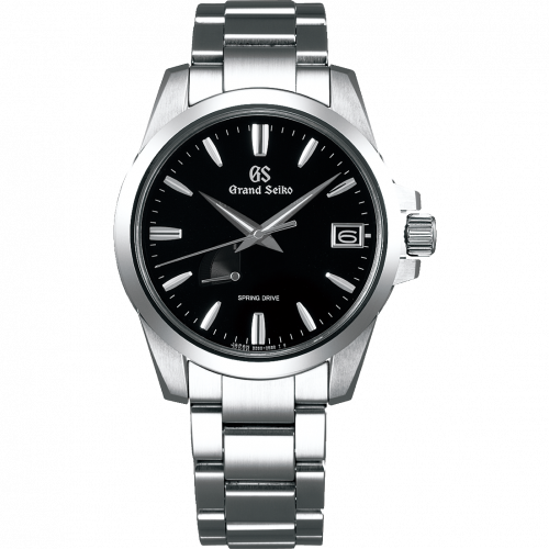 Grand Seiko Spring Drive Stainless Steel Black Bracelet