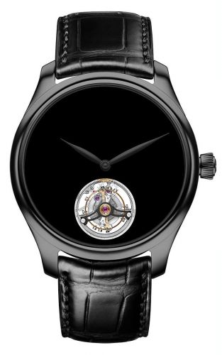 H. Moser & Cie Endeavour Tourbillon DLC Vantablack Concept Black Hands