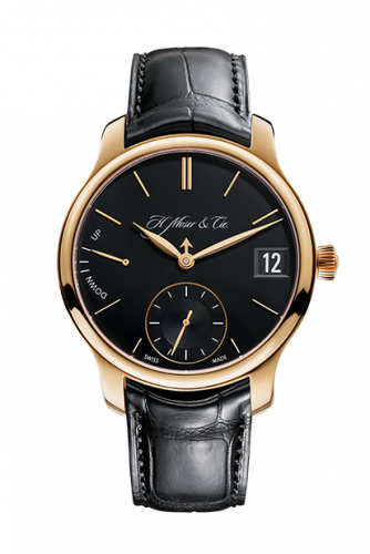 H. Moser & Cie Endeavour Perpetual Calendar, Rose Gold, Black Dial