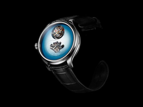 H. Moser & Cie Endeavour Cylindrical Tourbillon MB&F Ice Blue