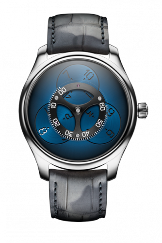H. Moser & Cie Endeavour Flying Hours White Gold Funky Blue
