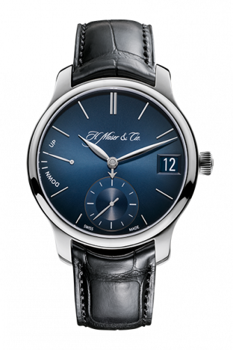 H. Moser & Cie Endeavour Perpetual Calendar, Palladium, Blue Fumé Dial