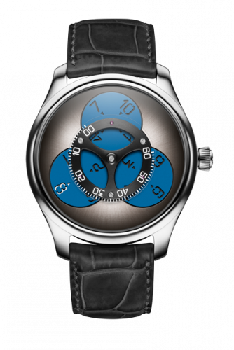 H. Moser & Cie Endeavour Flying Hours White Gold Superluminova Blue