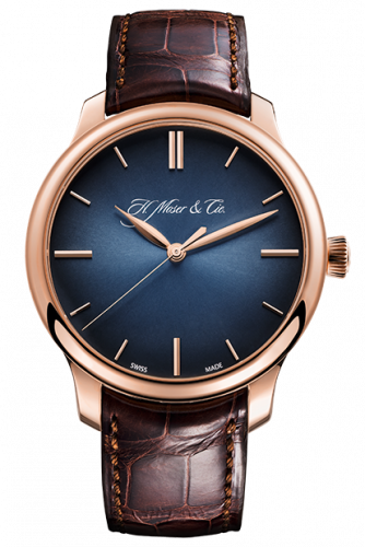 H. Moser & Cie Endeavour Centre Seconds, Red Gold, Blue Fumé Dial