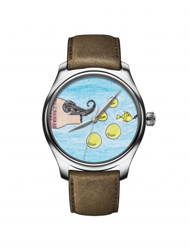 H. Moser & Cie Endeavour Centre Seconds White Gold Room to Read India