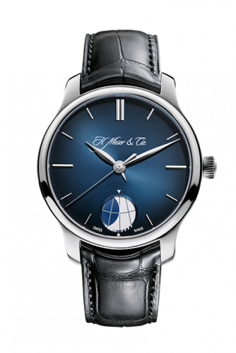 H. Moser & Cie Endeavour Moon Platinum, Blue Fumé