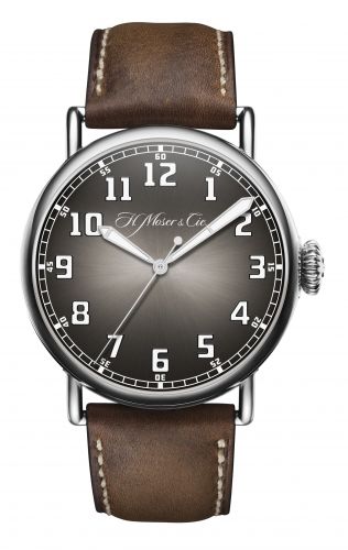 H. Moser & Cie Heritage Centre Seconds Stainless Steel Bucherer Blue Edition