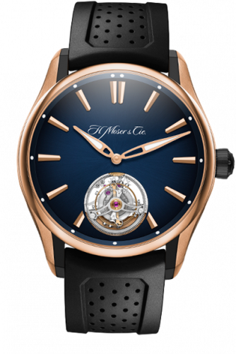 H. Moser & Cie Pioneer Tourbilon Red Gold Midnight Blue
