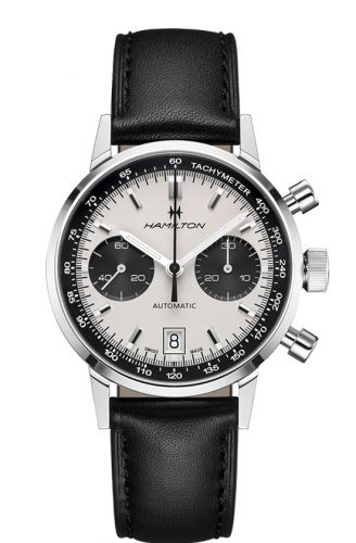 Hamilton Intra-Matic 68 Auto Chrono Stainless Steel Silver Strap