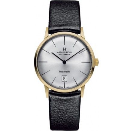 Hamilton Intra-Matic 38 Yellow Gold Silver