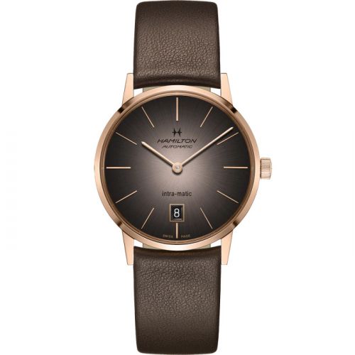 Hamilton Intra-Matic 38 Rose Gold Grey