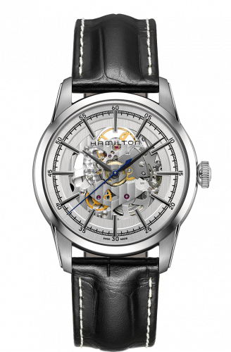 Hamilton Railroad Skeleton Automatic Steel Silver