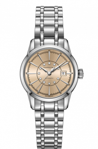 Hamilton Railroad Lady Automatic Steel Champagne Bracelet