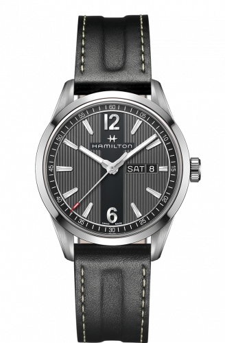 Hamilton Broadway Day Date Quartz Steel Grey