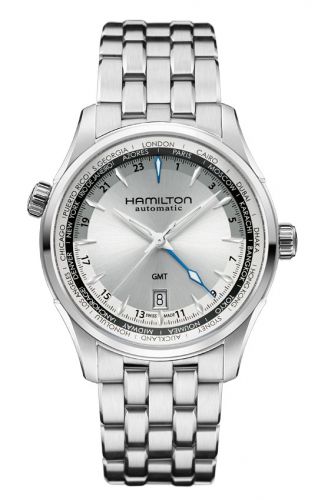 Hamilton Jazzmaster GMT 42mm Silver Dial Bracelet