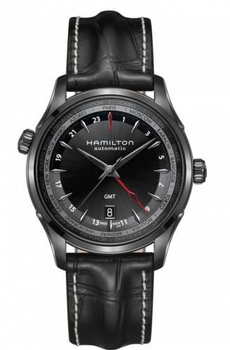 Hamilton Jazzmaster GMT 42mm PVD Black