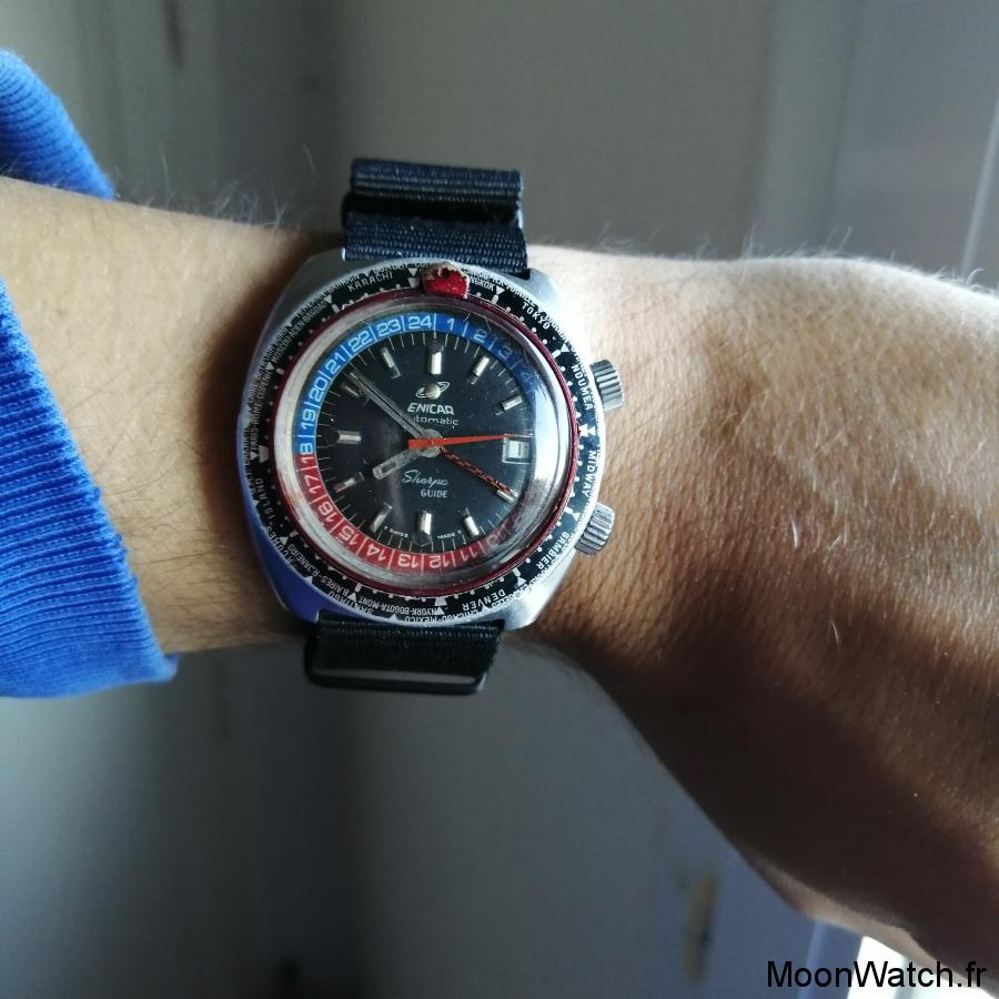 wristshot enicar sherpa gmt